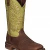 Durango Rebel Men's Coffee & Cactus Western Boots - Square Toe