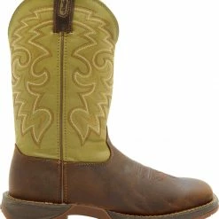 Durango Rebel Men's Coffee & Cactus Western Boots - Square Toe -Durango Shop 036N53 H9 RT