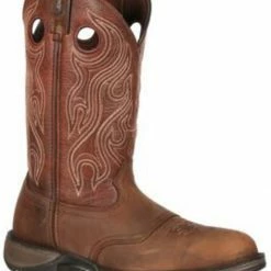 Durango Men's Rebel Saddle Western Boots Bark -Durango Shop 038617 D7 P1