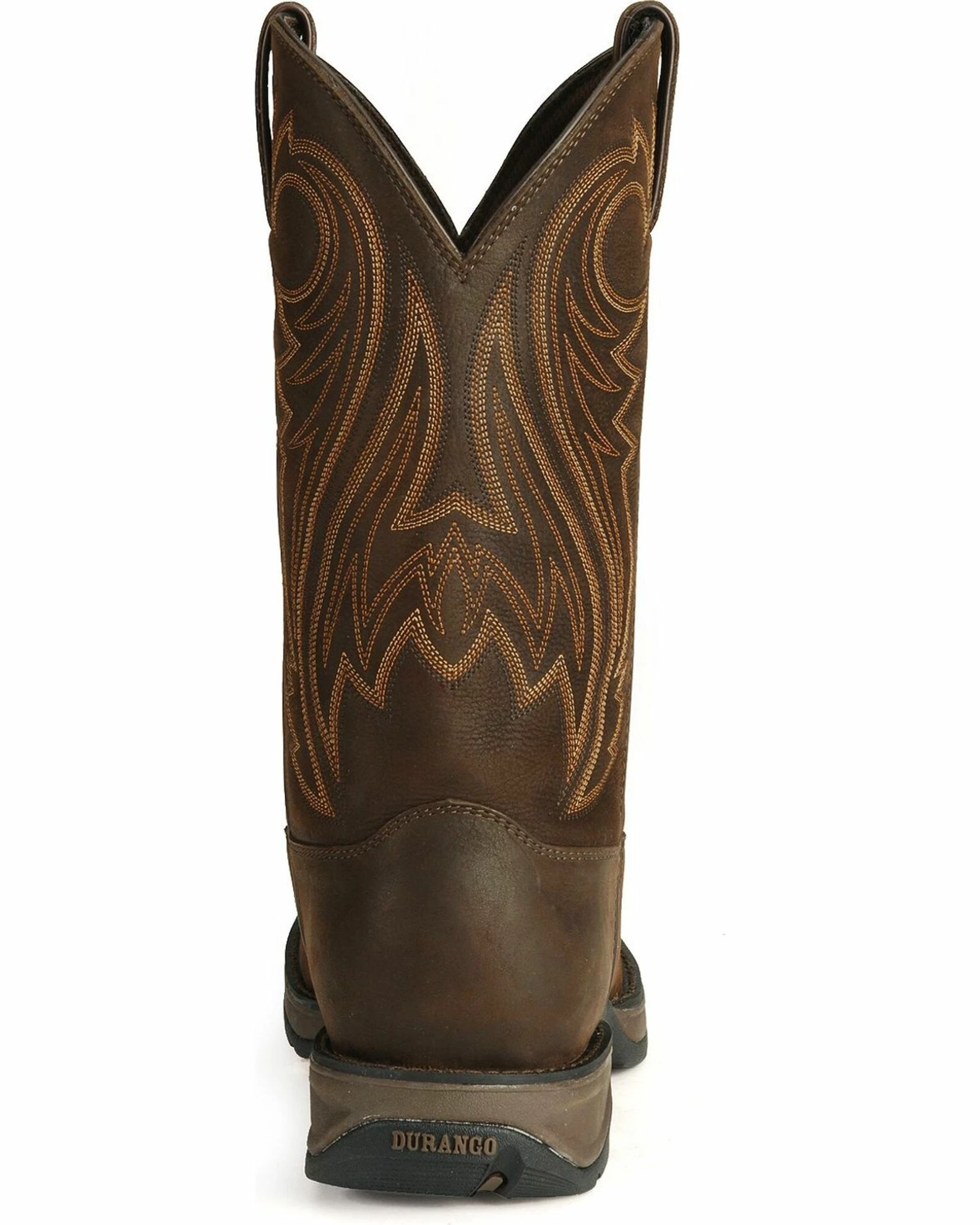 Durango Men's Rebel Round Toe Western Boots Chocolate 7 Durango Men's Rebel Round Toe Western Boots Chocolate - Image 7