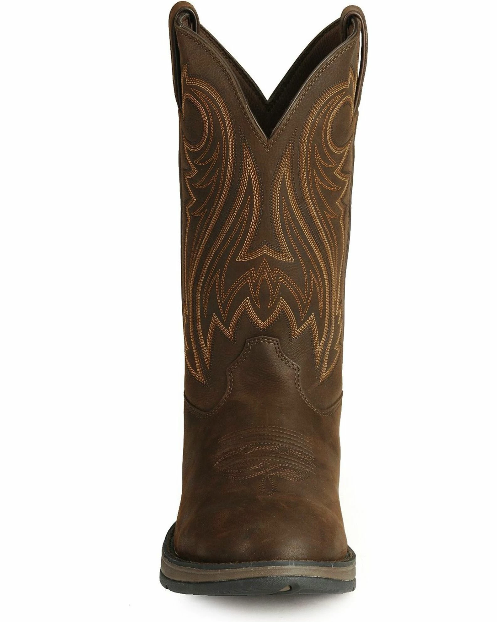 Durango Men's Rebel Round Toe Western Boots Chocolate 4 Durango Men's Rebel Round Toe Western Boots Chocolate - Image 4