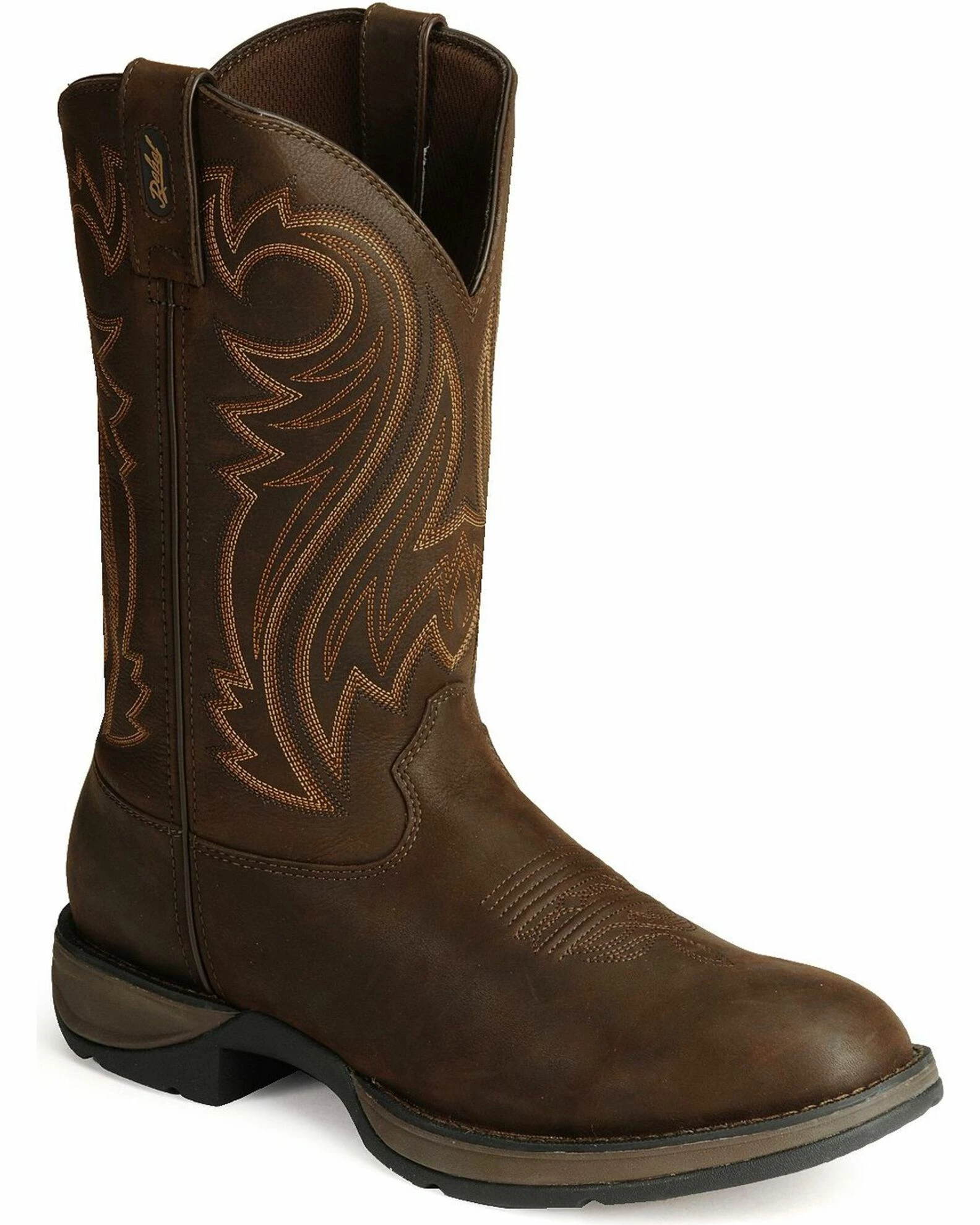Durango Men's Rebel Round Toe Western Boots Chocolate 1 Durango Men's Rebel Round Toe Western Boots Chocolate