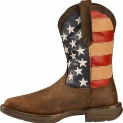 Durango Men's Patriotic Square Toe Western Boots Brown 10 Durango Men's Patriotic Square Toe Western Boots Brown -Durango Shop 038782 41 LT