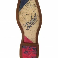 Durango Men's Patriotic Single Star Square Toe Western Boots Brown -Durango Shop 038783 41 D2