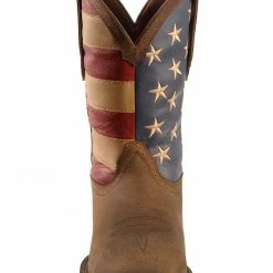 Rebel By Durango Men's Steel Toe American Flag Western Work Boots Brown -Durango Shop 038831 41 FT