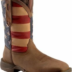 Rebel By Durango Men's Steel Toe American Flag Western Work Boots Brown -Durango Shop 038831 41 P1 1