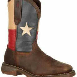 Rebel By Durango Men's Steel Toe Texas Flag Western Boots Brown -Durango Shop 038832 41 P1 1