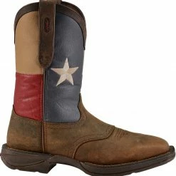 Rebel By Durango Men's Steel Toe Texas Flag Western Boots Brown -Durango Shop 038832 41 RT