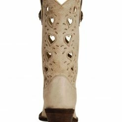 Durango Crush Taupe Heart Cut-out Cowgirl Boots - Pointed Toe For Women's -Durango Shop 045K70 18 BK