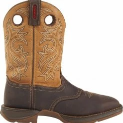 Rebel By Durango Men's Waterproof Steel Toe Western Work Boots Brown -Durango Shop 050Q88 41 RT