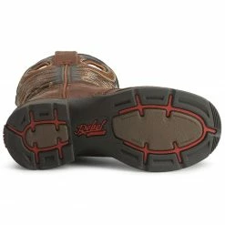 Durango Boys' Lil Rebel Cowboy Boots - Round Toe Chestnut -Durango Shop 053745 92 BM
