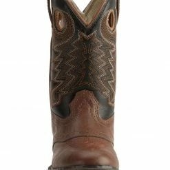 Durango Boys' Lil Rebel Cowboy Boots - Round Toe Chestnut -Durango Shop 053745 92 FT