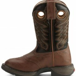 Durango Boys' Lil Rebel Cowboy Boots - Round Toe Chestnut -Durango Shop 053745 92 LT