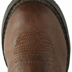 Durango Boys' Lil Rebel Cowboy Boots - Round Toe Chestnut -Durango Shop 053745 92 TP