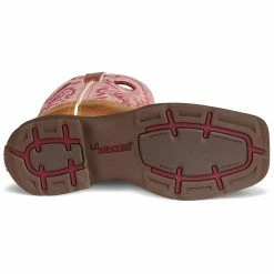 Durango Girls' Pink Cowgirl Boots - Square Toe Tan -Durango Shop 053748 22 BM