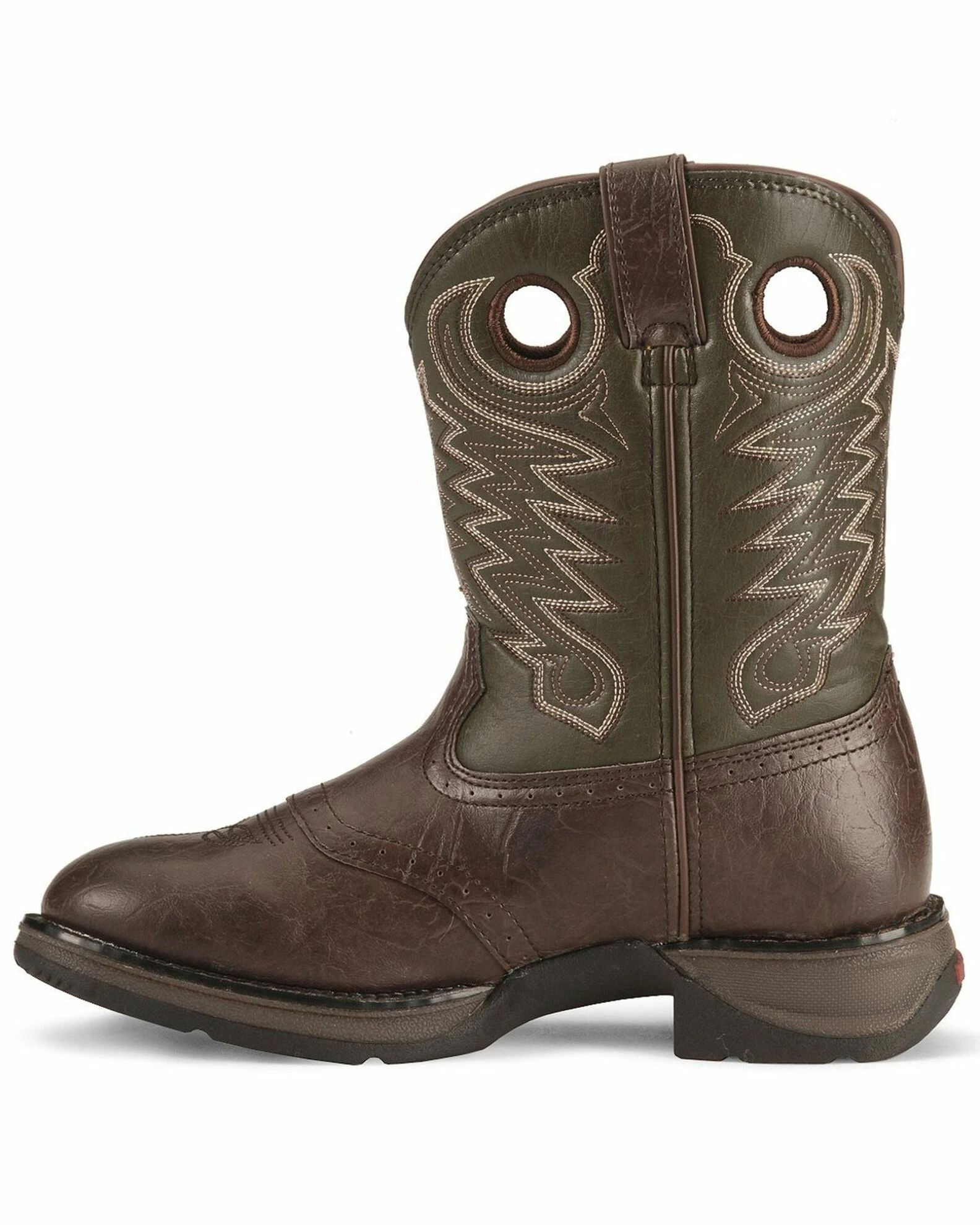 Durango Kid's Rebel Western Boots For Boys' Dark Brown 3 Durango Kid's Rebel Western Boots For Boys' Dark Brown - Image 3