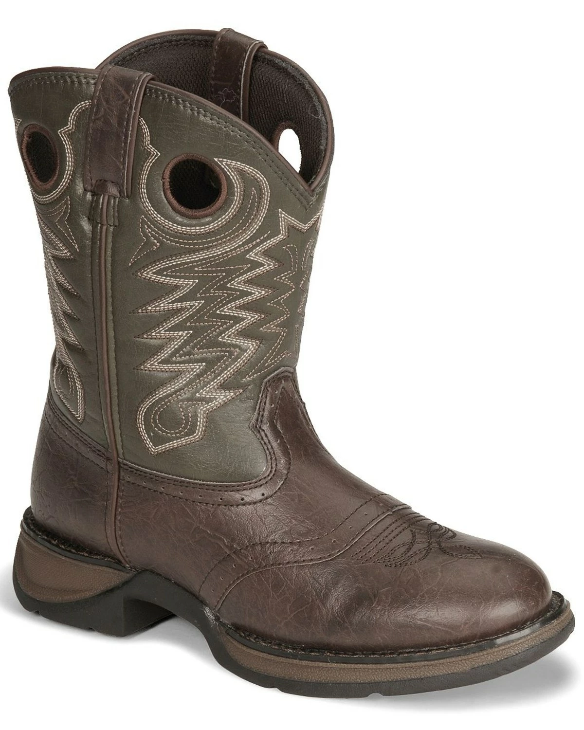 Durango Kid's Rebel Western Boots For Boys' Dark Brown 8 Durango Kid's Rebel Western Boots For Boys' Dark Brown - Image 8