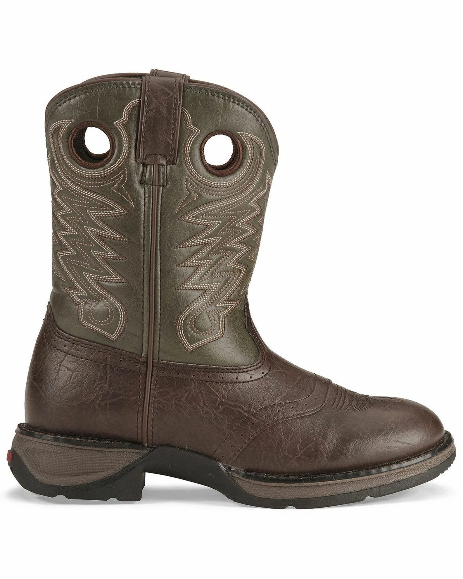Durango Kid's Rebel Western Boots For Boys' Dark Brown 2 Durango Kid's Rebel Western Boots For Boys' Dark Brown - Image 2