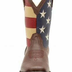 Durango Kid's Flag Western Boots For Youth Boys' Brown -Durango Shop 053J18 41 FT