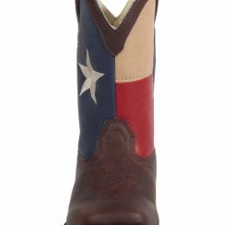 Durango Boys' Texas Flag Western Boots - Square toe Brown -Durango Shop 053J35 41 FT