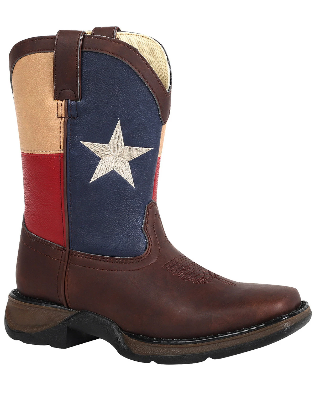 Durango Kid's Lone Star State Western Boots For Youth Boys' Brown 8 Durango Kid's Lone Star State Western Boots For Youth Boys' Brown - Image 8