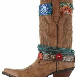Durango Women's Crush Accessorized Western Fashion Boots Brown -Durango Shop 2000124268 200 LT