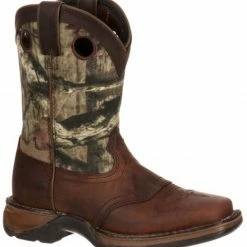 Durango Boys' Camo Saddle Western Boots - Square Toe