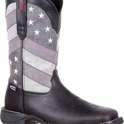 Rebel By Durango Men's Faded Flag Western Boots Black