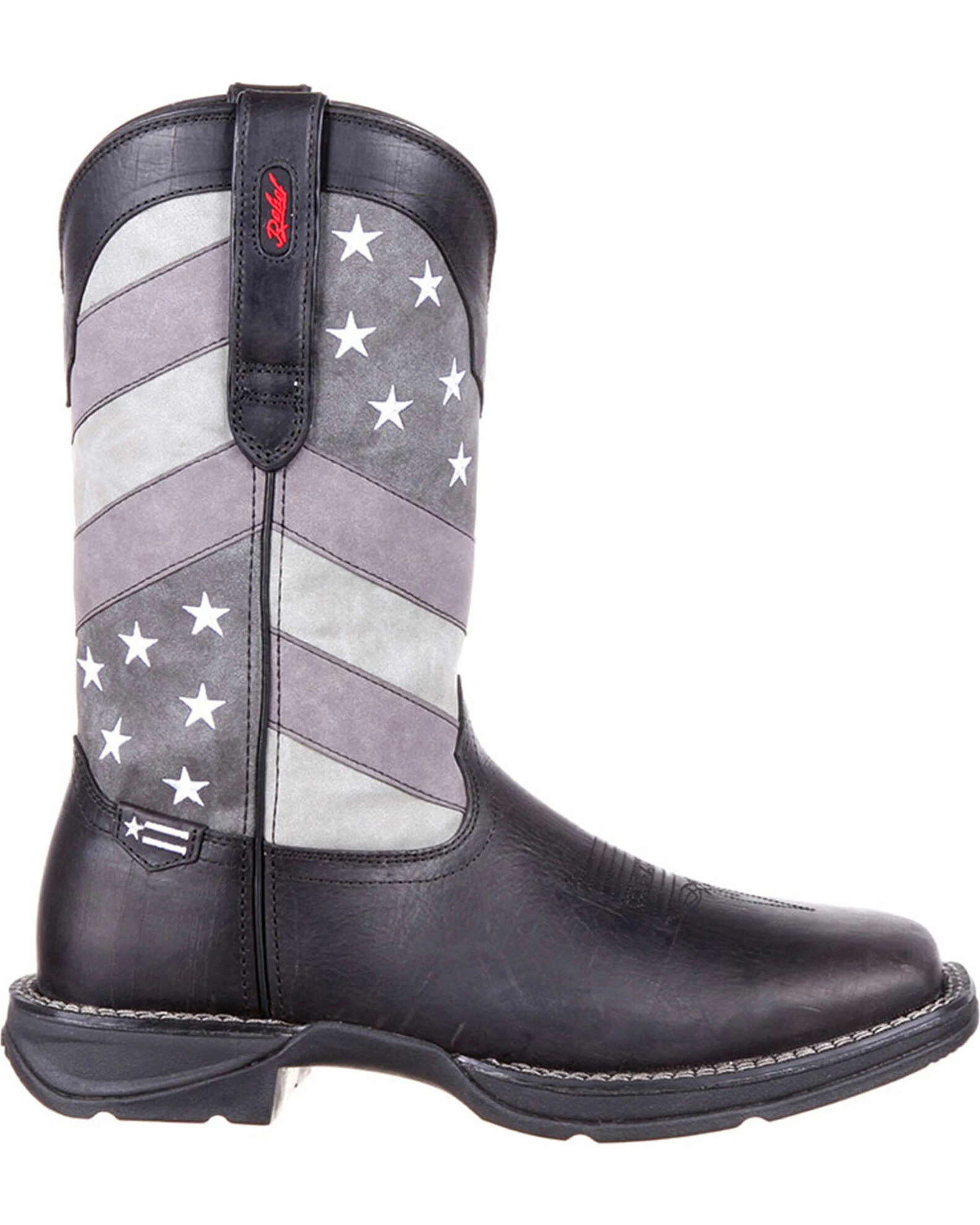 Rebel By Durango Men's Faded Flag Western Boots Black 2 Rebel By Durango Men's Faded Flag Western Boots Black - Image 2