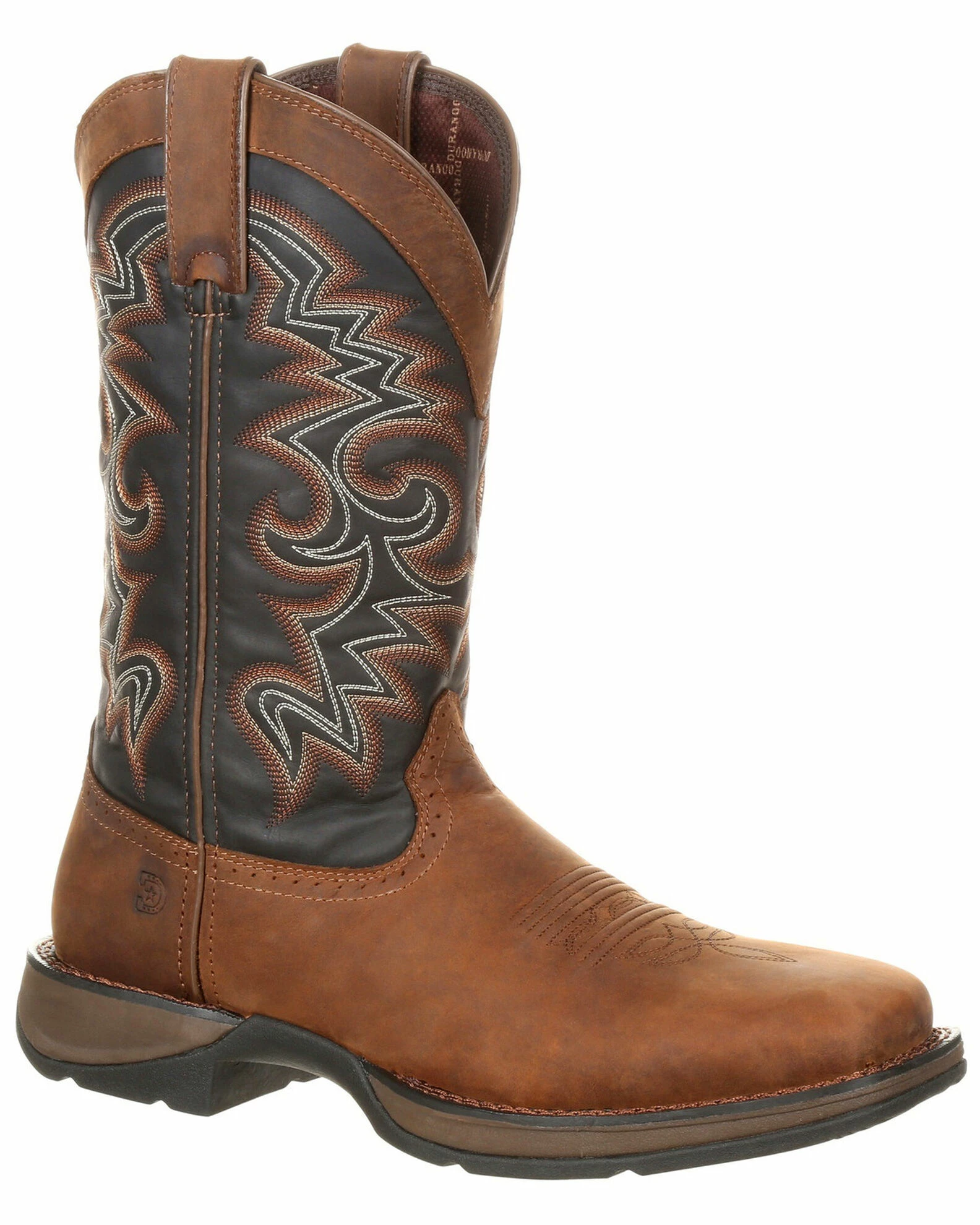 Durango Men's Rebel Pull-On Western Boots - Wide Square Toe Chocolate 1 Durango Men's Rebel Pull-On Western Boots - Wide Square Toe Chocolate