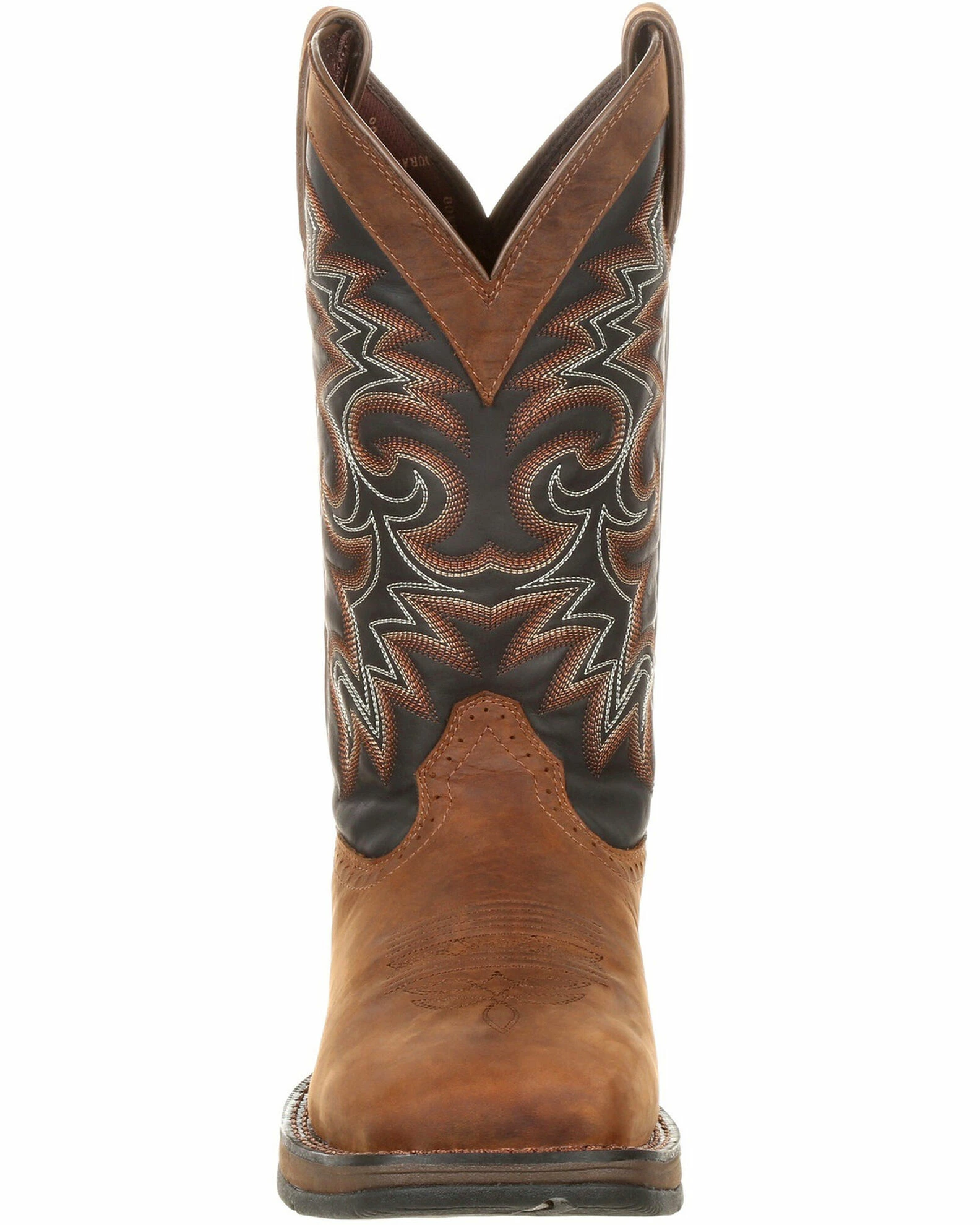 Durango Men's Rebel Pull-On Western Boots - Wide Square Toe Chocolate 5 Durango Men's Rebel Pull-On Western Boots - Wide Square Toe Chocolate - Image 5
