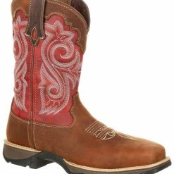 Durango Women's Rebel Waterproof Western Work Boots - Composite Toe  Brown -Durango Shop 2000227533 200 P1 1