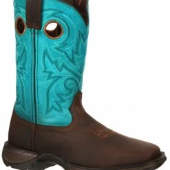 Durango Women's Rebel Western Work Boots - Steel Toe Brown