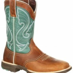 Durango Women's Emerald Saddle Western Boots - Square Toe