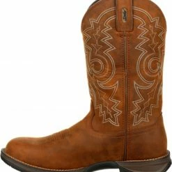 Durango Rebel Men's Brown Waterproof Western Boots - Round Toe 10 Durango Rebel Men's Brown Waterproof Western Boots - Round Toe -Durango Shop 2000245306 200 LT