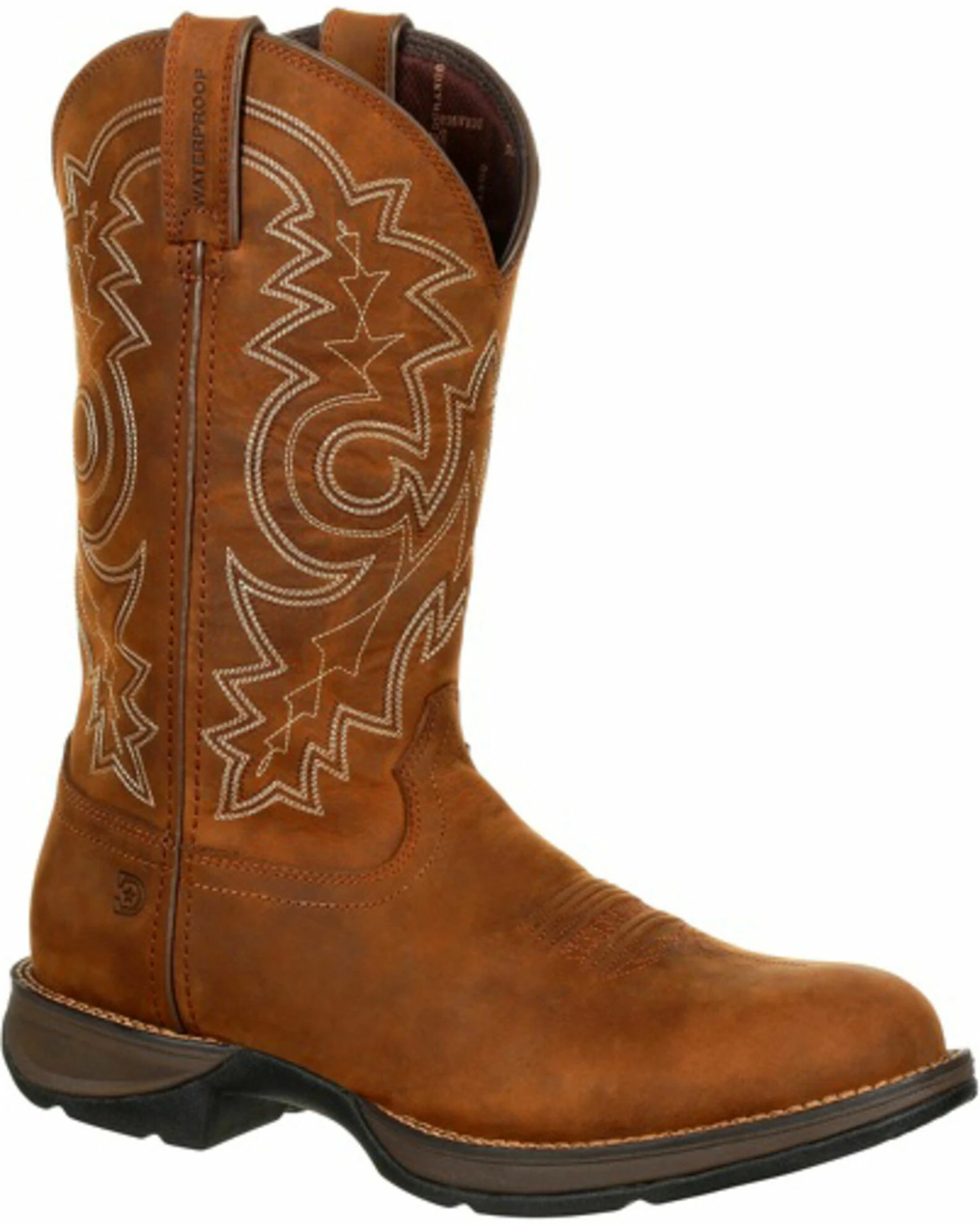 Durango Rebel Men's Brown Waterproof Western Boots - Round Toe 1 Durango Rebel Men's Brown Waterproof Western Boots - Round Toe