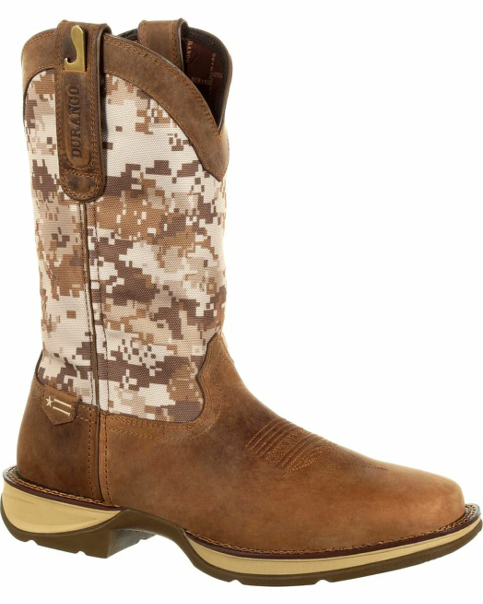 Rebel By Durango Men's Brown Desert Camo Western Boots - Square Toe 1 Rebel By Durango Men's Brown Desert Camo Western Boots - Square Toe