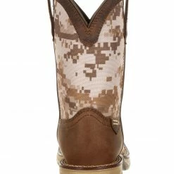Durango Boys' Lil Rebel Desert Camo Western Boots - Square Toe Brown -Durango Shop 2000248657 200 P4