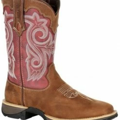 Durango Women's Red Western Boots - Square Toe