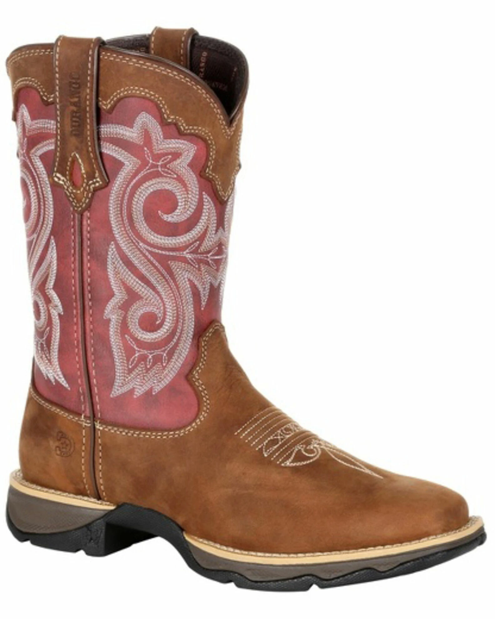 Durango Women's Red Western Boots - Square Toe 1 Durango Women's Red Western Boots - Square Toe