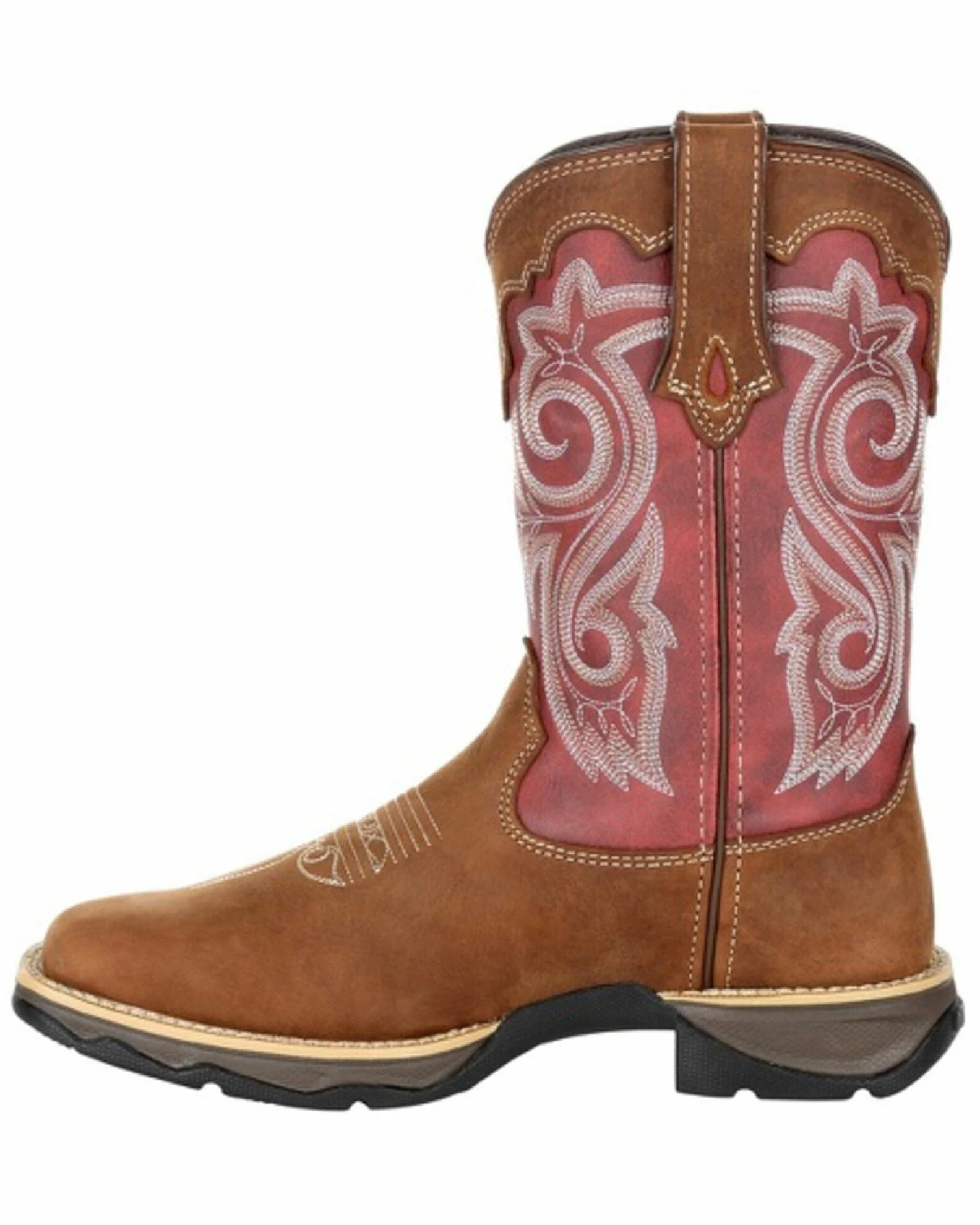 Durango Women's Red Western Boots - Square Toe 3 Durango Women's Red Western Boots - Square Toe - Image 3