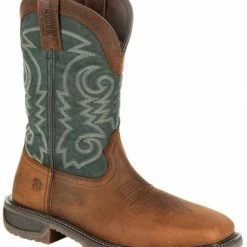 Durango Men's Workhorse Western Work Boots - Steel Toe Brown