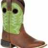 Durango Boys' Lil Rebel Pro Lime Western Boots - Square Toe