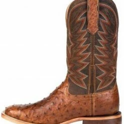 Durango Men's Wheat Brown Exotic Full-Quill Ostrich Western Boots - Square Toe -Durango Shop 2000315550 200 P3