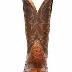Durango Men's Wheat Brown Exotic Full-Quill Ostrich Western Boots - Square Toe -Durango Shop 2000315550 200 P4