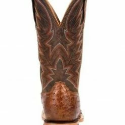 Durango Men's Wheat Brown Exotic Full-Quill Ostrich Western Boots - Square Toe -Durango Shop 2000315550 200 P5