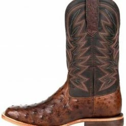 Durango Men's Brown Exotic Full-Quill Ostrich Western Boots - Square Toe -Durango Shop 2000315552 201 P3