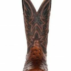 Durango Men's Brown Exotic Full-Quill Ostrich Western Boots - Square Toe -Durango Shop 2000315552 201 P4