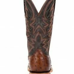 Durango Men's Brown Exotic Full-Quill Ostrich Western Boots - Square Toe -Durango Shop 2000315552 201 P5