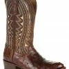 Durango Men's Exotic Full-Quill Ostrich Western Boots - Round Toe